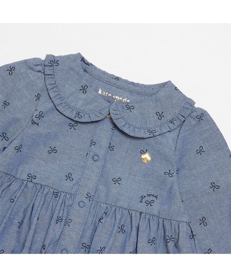 ケイト・スペード ニューヨーク キッズ(kate spade NEW YORK)のボウシャンブレーワンピース3