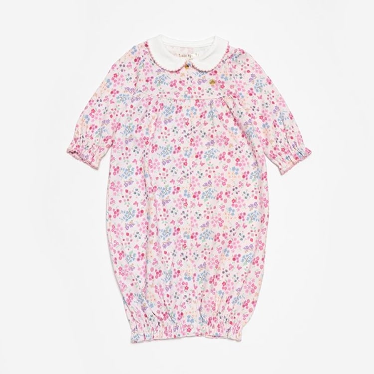 ケイト・スペード ニューヨーク キッズ(kate spade NEW YORK)のウェイビーフローラル2wayオール ロンパース・カバーオール(ベビー)