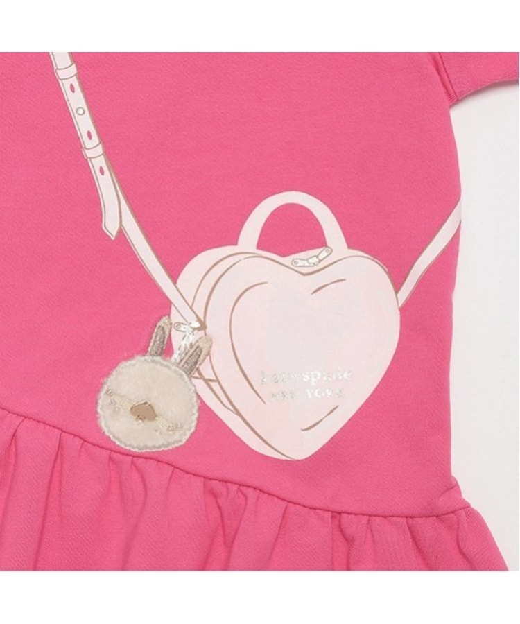 ケイト・スペード ニューヨーク キッズ(kate spade NEW YORK)のトロンプルイユハートクロスボディワンピース4