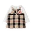 ケイト・スペード ニューヨーク キッズ(kate spade NEW YORK)のカットソー&チェックジャンパースカートセット1