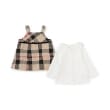 ケイト・スペード ニューヨーク キッズ(kate spade NEW YORK)のカットソー&チェックジャンパースカートセット2