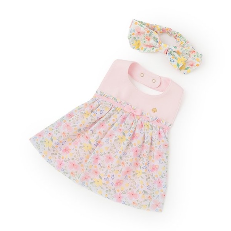 ケイト・スペード ニューヨーク キッズ(kate spade NEW YORK)のフローラルスタイ&ボウヘアバンドセット アンサンブル