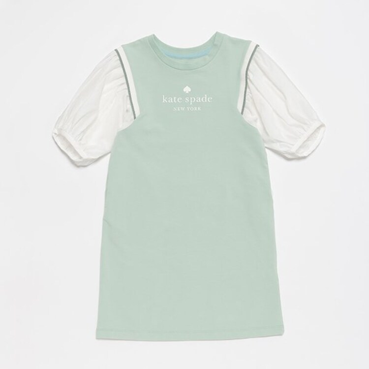 ケイト・スペード ニューヨーク キッズ(kate spade NEW YORK)のトドラー 袖切り替えワンピース ミドルワンピース