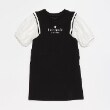 ケイト・スペード ニューヨーク キッズ(kate spade NEW YORK)のトドラー 袖切り替えワンピース ブラック(219)