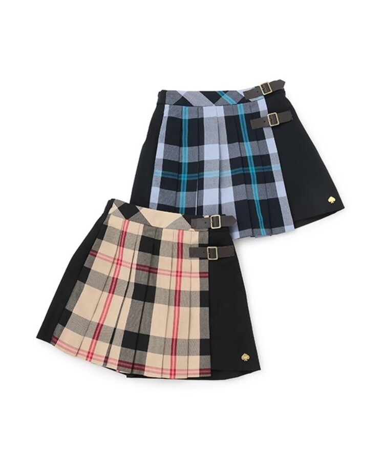 ケイト・スペード ニューヨーク キッズ(kate spade NEW YORK)のチェックラップキュロットスカート8