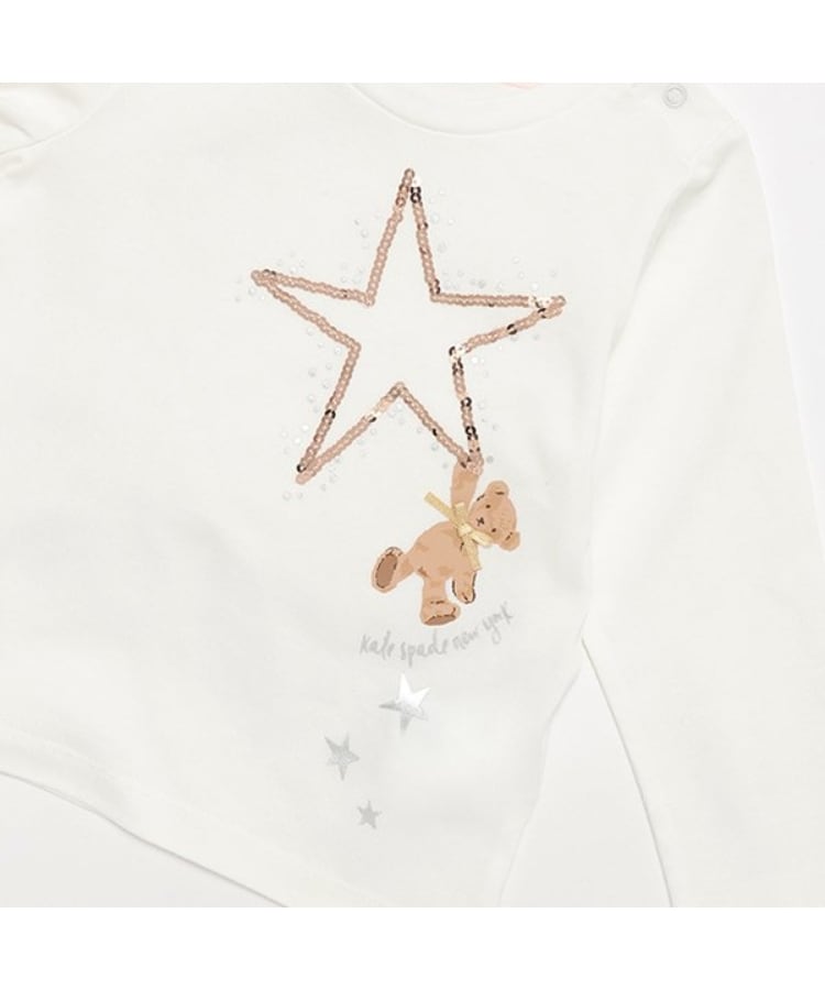 ケイト・スペード ニューヨーク キッズ(kate spade NEW YORK)のトドラー スターベア長袖Tシャツ3