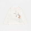 ケイト・スペード ニューヨーク キッズ(kate spade NEW YORK)のトドラー スターベア長袖Tシャツ オフホワイト(003)