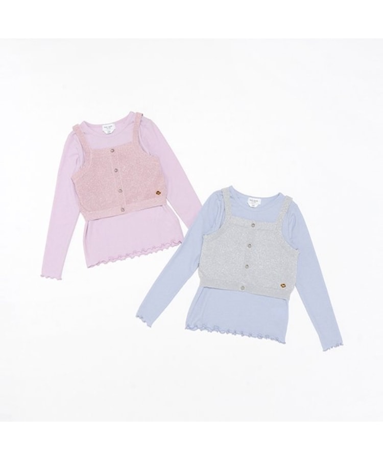 ケイト・スペード ニューヨーク キッズ(kate spade NEW YORK)のトドラー ニットビスチェ&トップスセット9
