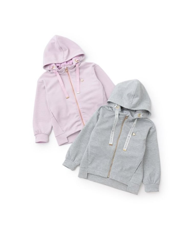 ケイト・スペード ニューヨーク キッズ(kate spade NEW YORK)のトドラー ラメダンボールニットラッフルパーカ11