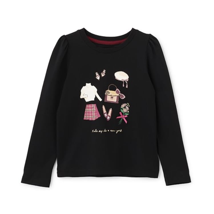 ケイト・スペード ニューヨーク キッズ(kate spade NEW YORK)のトドラー エッセンシャル長袖Tシャツ Ｔシャツ