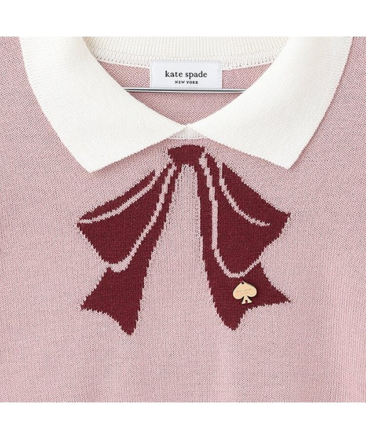 ケイト・スペード ニューヨーク キッズ(kate spade NEW YORK)の衿つきボウセーター3