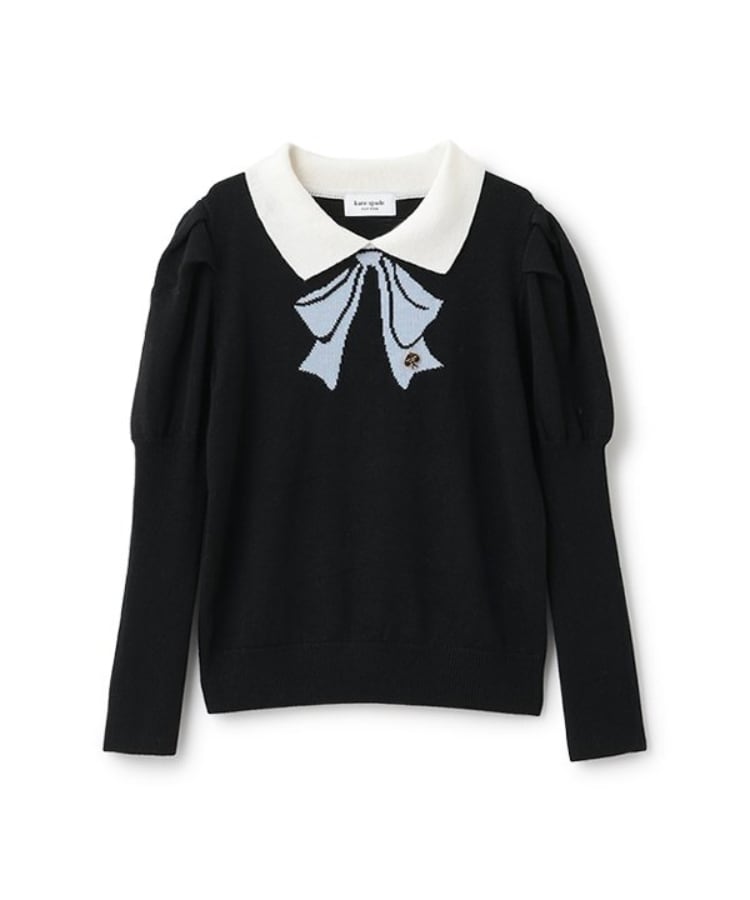 衿つきボウセーター(ニット/セーター) | kate spade NEW YORK 衿つきボウセーター(ニット/セーター) | kate spade NEW YORK