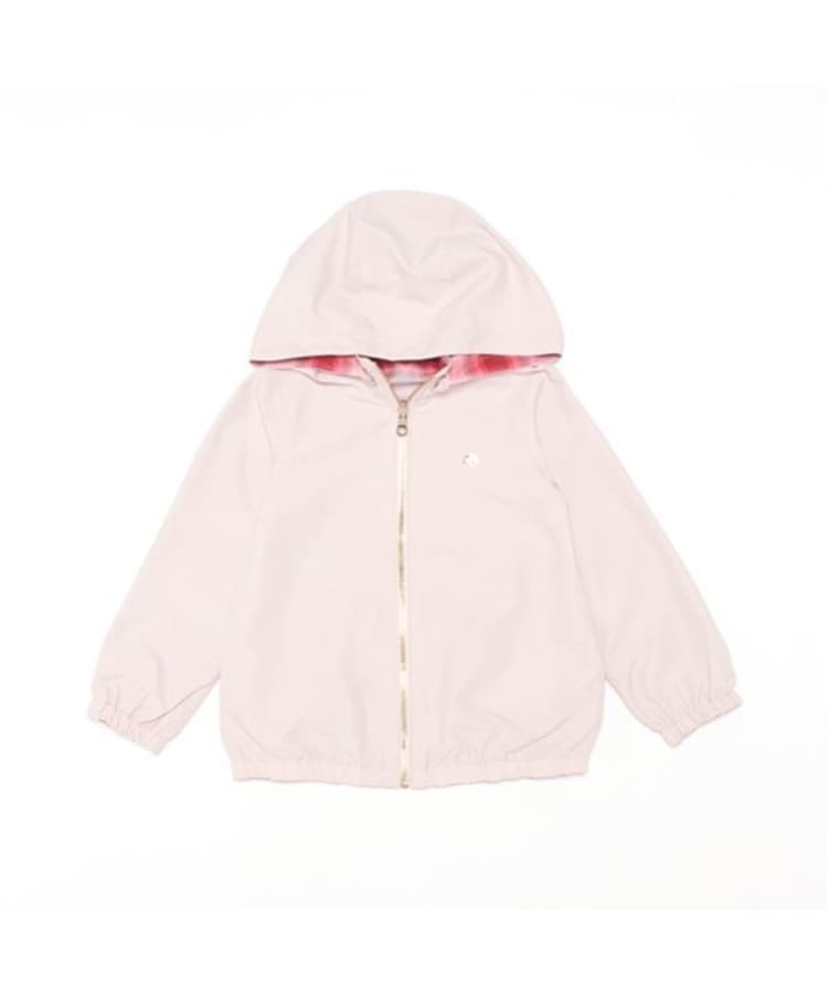 ケイト・スペード ニューヨーク キッズ(kate spade NEW YORK)のトドラー チェックリバーシブルウィンドブレーカー1