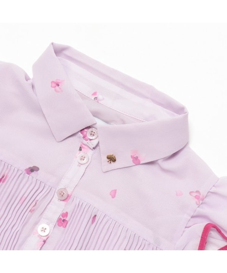 ケイト・スペード ニューヨーク キッズ(kate spade NEW YORK)のトドラー フローラルシフォンワンピース5