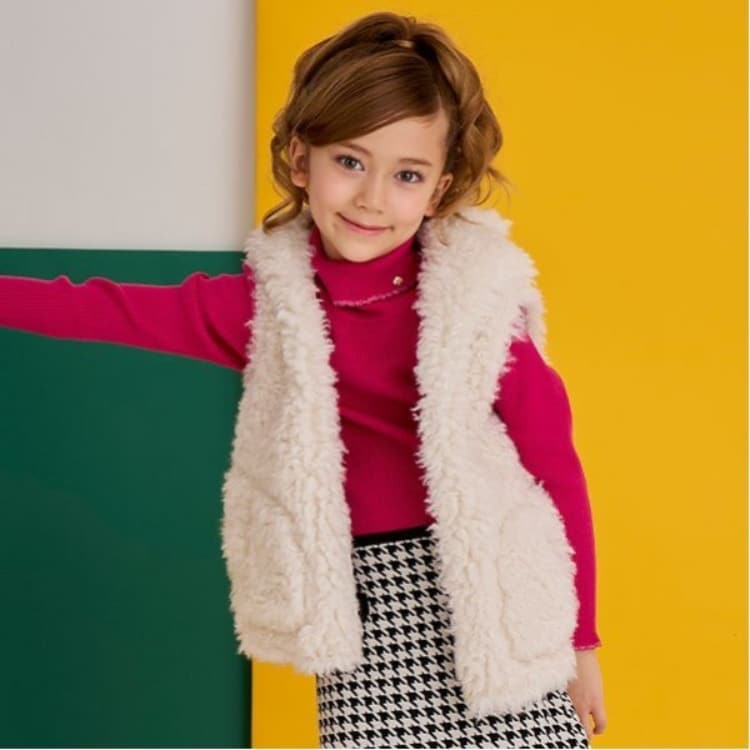ケイト・スペード ニューヨーク キッズ(kate spade NEW YORK)のトドラー キャットボアベスト ベスト