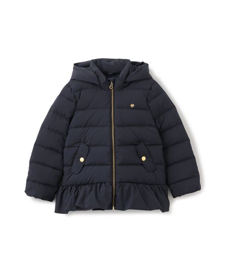 ケイト・スペード ニューヨーク キッズ(kate spade NEW YORK)のトドラー ペプラムダウンジャケット ネイビー(094)