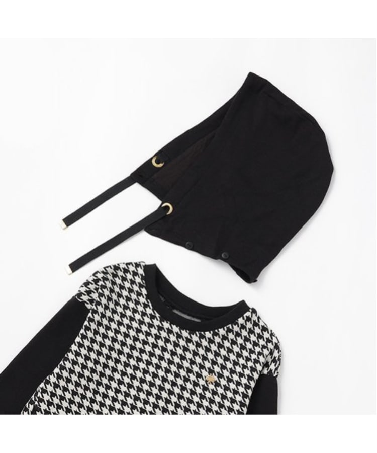 ケイト・スペード ニューヨーク キッズ(kate spade NEW YORK)のトドラー 千鳥フードワンピース3