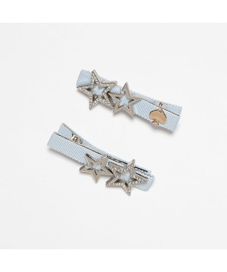 ケイト・スペード ニューヨーク キッズ(kate spade NEW YORK)のスターヘアクリップ シルバー(006)