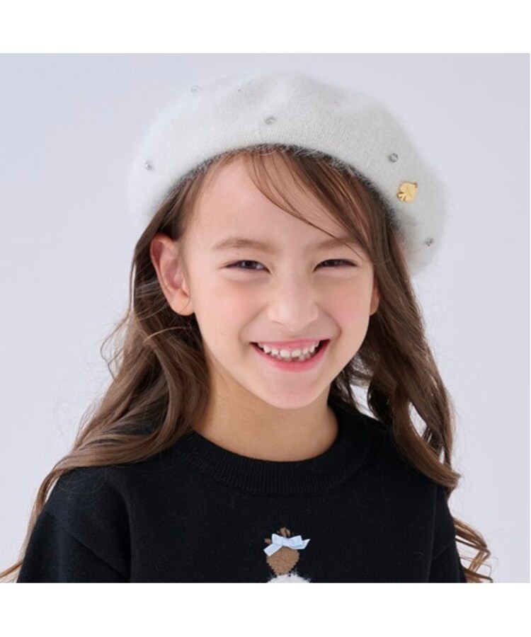 起毛ビジューベレー帽(キャップ) | kate spade NEW YORK 起毛ビジューベレー帽(キャップ) | kate spade NEW YORK