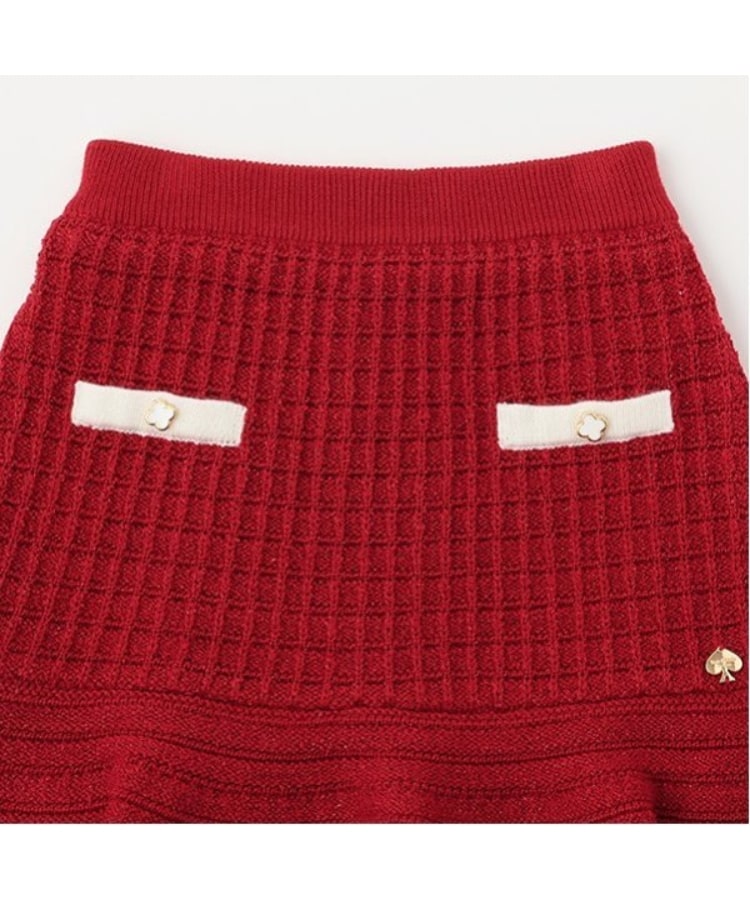 ケイト・スペード ニューヨーク キッズ(kate spade NEW YORK)のトドラー バイカラーニットスカート3