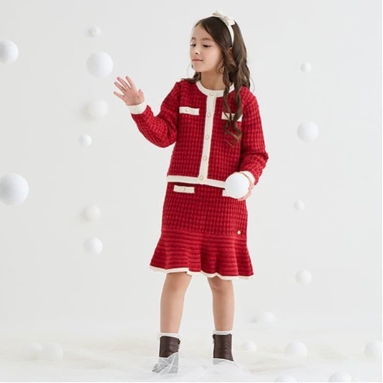 ケイト・スペード ニューヨーク キッズ(kate spade NEW YORK)のトドラー バイカラーニットスカート その他