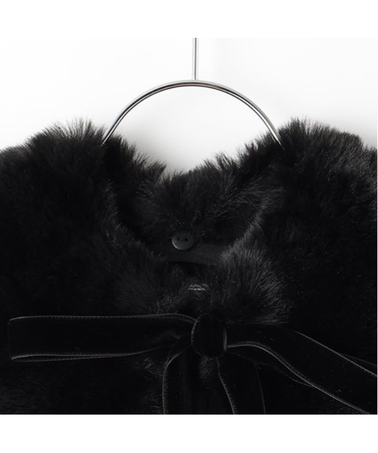 ケイト・スペード ニューヨーク キッズ(kate spade NEW YORK)のトドラー フェイクファーティペット付きカットソー4