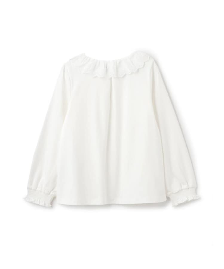 ケイト・スペード ニューヨーク キッズ(kate spade NEW YORK)のトドラー ラッフルカラーブラウス1