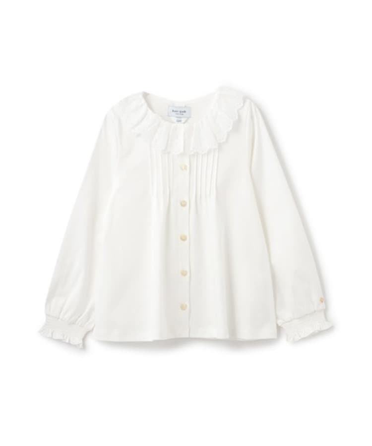 ケイト・スペード ニューヨーク キッズ(kate spade NEW YORK)のトドラー ラッフルカラーブラウス オフホワイト(003)