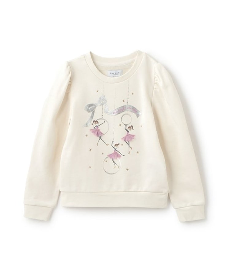 ケイト・スペード ニューヨーク キッズ(kate spade NEW YORK)のウィンターカーニバルトレーナー アイボリー(104)