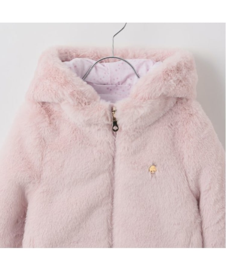 ケイト・スペード ニューヨーク キッズ(kate spade NEW YORK)のトドラー フェイクファーリバーシブルパーカ6