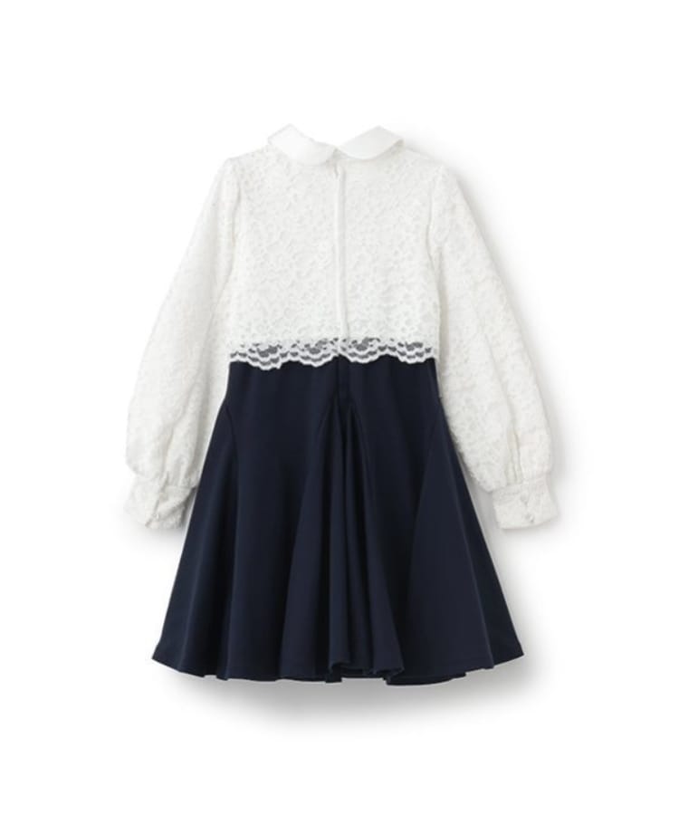 ケイト・スペード ニューヨーク キッズ(kate spade NEW YORK)のトドラー レースドッキングワンピース2