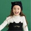 ケイト・スペード ニューヨーク キッズ(kate spade NEW YORK)のキャットニットキャップ ブラック(219)
