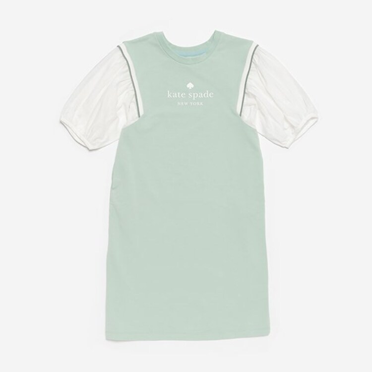 ケイト・スペード ニューヨーク キッズ(kate spade NEW YORK)のガールズ 袖切り替えワンピース ミドルワンピース