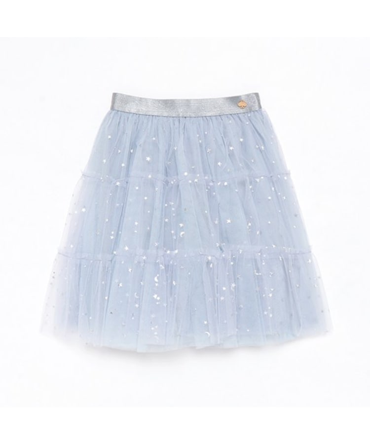 ケイト・スペード ニューヨーク キッズ(kate spade NEW YORK)のガールズ スターズ&ムーンチュールスカート ブルー(191)