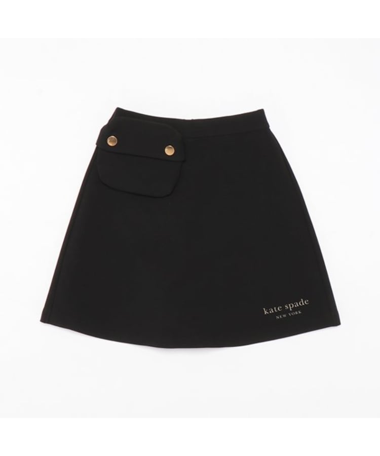 ケイト・スペード ニューヨーク キッズ(kate spade NEW YORK)のガールズ バッグつきキュロットスカート ブラック(219)