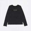 ケイト・スペード ニューヨーク キッズ(kate spade NEW YORK)のガールズ ベーシックロゴ長袖Tシャツ ブラック(219)