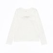 ケイト・スペード ニューヨーク キッズ(kate spade NEW YORK)のガールズ ベーシックロゴ長袖Tシャツ オフホワイト(003)
