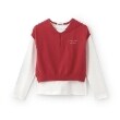 ケイト・スペード ニューヨーク キッズ(kate spade NEW YORK)のガールズ セーラーベスト&カットソーセット レッド(061)