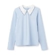 ケイト・スペード ニューヨーク キッズ(kate spade NEW YORK)のガールズ スカラップカラーカットソー サックスブルー(090)