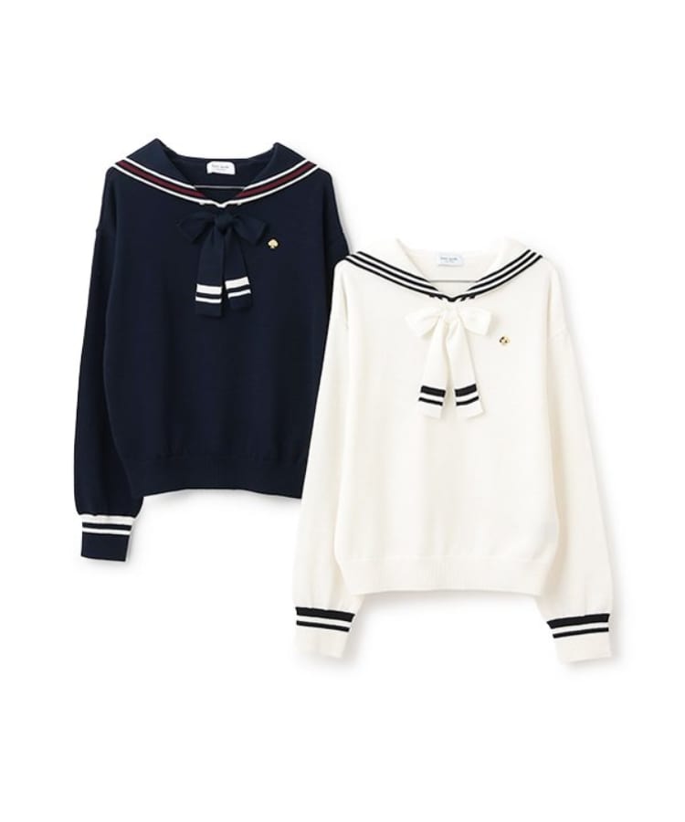 ケイト・スペード ニューヨーク キッズ(kate spade NEW YORK)のガールズ セーラーカラーニット7