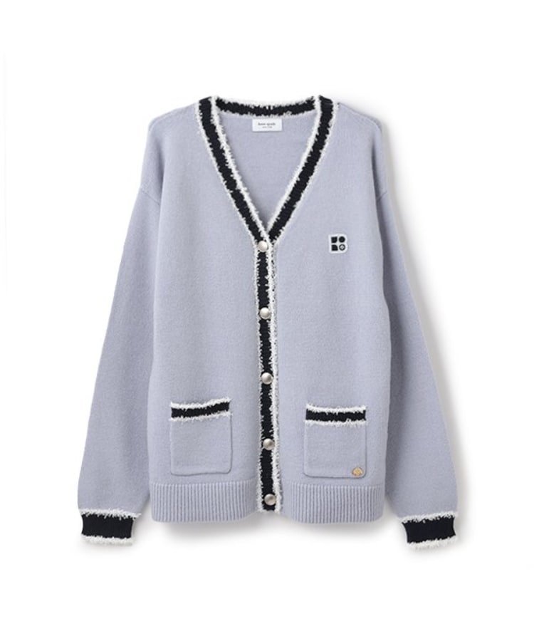 ケイト・スペード ニューヨーク キッズ(kate spade NEW YORK)のガールズ ラインカーディガン サックスブルー(090)