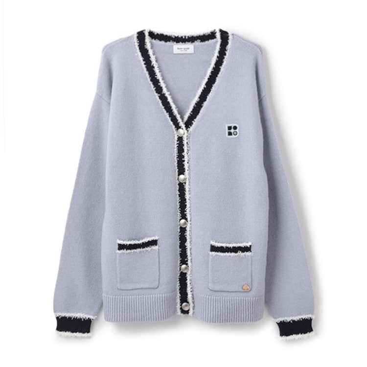 ケイト・スペード ニューヨーク キッズ(kate spade NEW YORK)のガールズ ラインカーディガン カーディガン/ボレロ