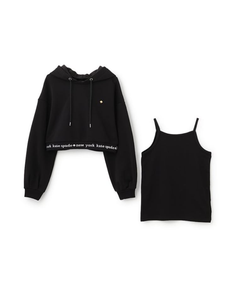 ケイト・スペード ニューヨーク キッズ(kate spade NEW YORK)のガールズ クロップドフーディー&キャミソールセット2