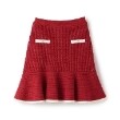 ケイト・スペード ニューヨーク キッズ(kate spade NEW YORK)のガールズ バイカラーニットスカート レッド(061)
