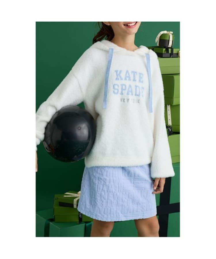 ケイト・スペード ニューヨーク キッズ(kate spade NEW YORK)のガールズ ロゴ総柄キュロットスカート8