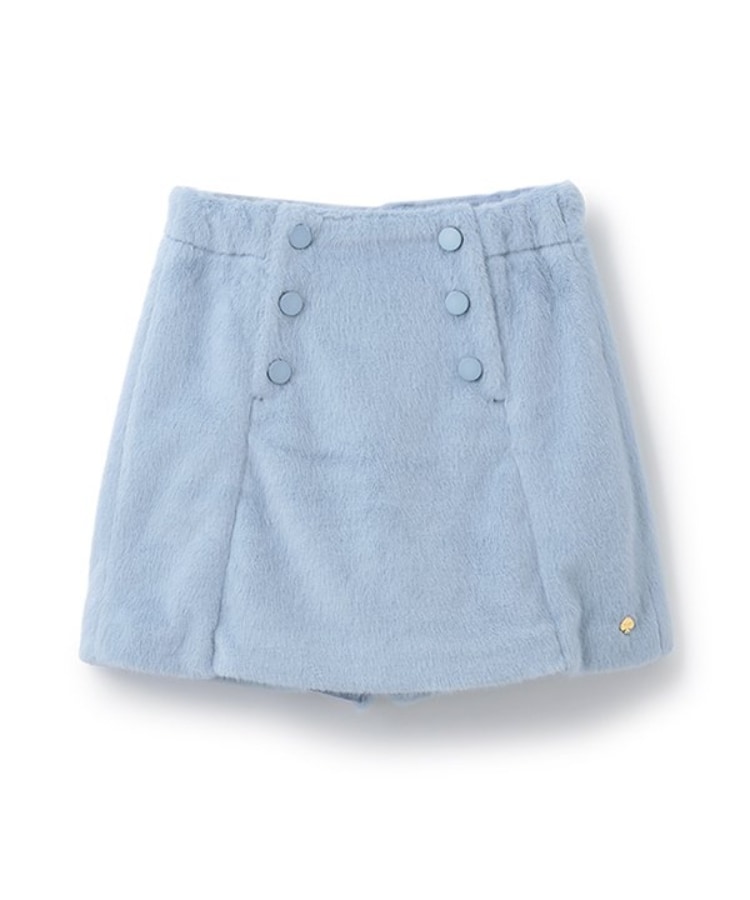 ケイト・スペード ニューヨーク キッズ(kate spade NEW YORK)のフェイクファーキュロットスカート サックスブルー(090)