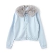 ケイト・スペード ニューヨーク キッズ(kate spade NEW YORK)のガールズ フェイクファーティペットカーディガン サックスブルー(090)