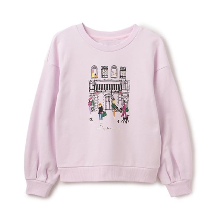 ケイト・スペード ニューヨーク キッズ(kate spade NEW YORK)のガールズ エンジョイショッピングトレーナー スウェット・トレーナー
