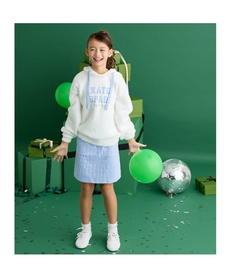 ケイト・スペード ニューヨーク キッズ(kate spade NEW YORK)のガールズ ニットフーディ12