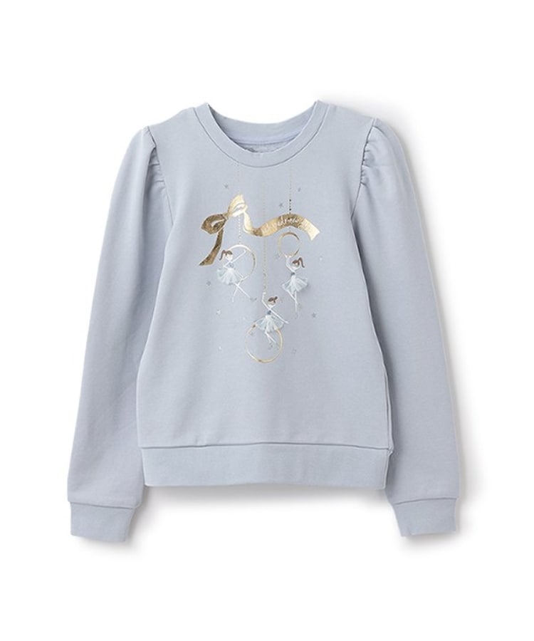 ケイト・スペード ニューヨーク キッズ(kate spade NEW YORK)のウィンターカーニバルトレーナー サックスブルー(090)